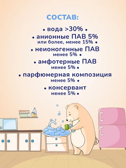 AQA baby Средство для мытья детской посуды, 500 мл, 500 мл, фото 4