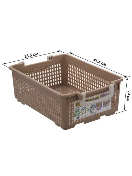 Iseto Корзина для хранения и ванной контейнер S 38,5х25х14 см, 41.5x28.5x14 см, фото 2