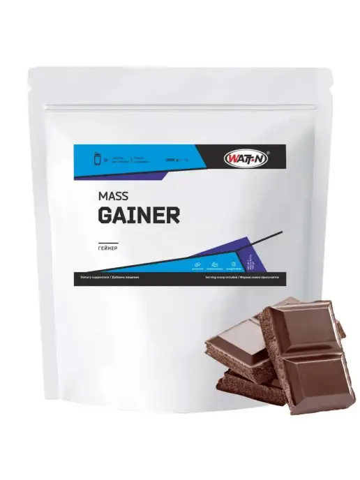 WATT NUTRITION Гейнер для набора массы, Mass Gainer, 1000 гр, шоколад, 1 кг, фото 7