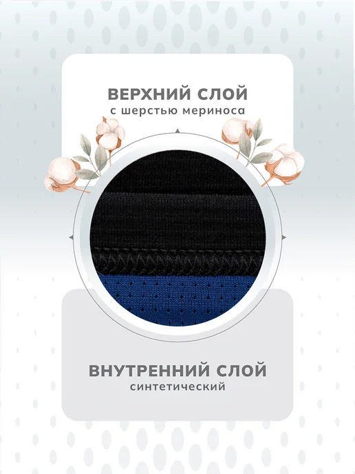 Montero outdoor Термобелье кальсоны зимние спортивные с шерстью Active, черный, фото 4