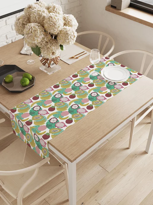 JoyArty Дорожка на стол "Вкусная экзотика" 145х40, 145x40