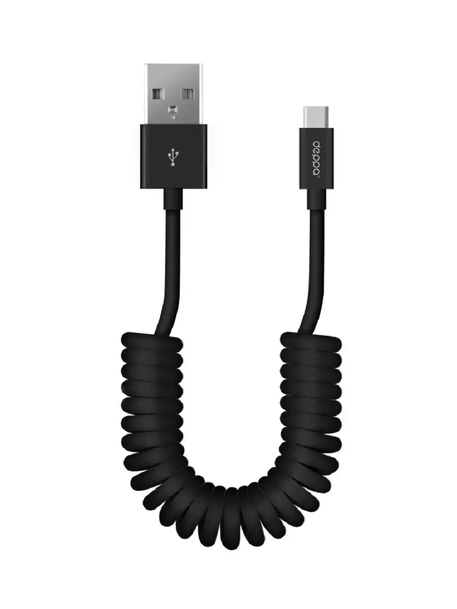 Дата-кабель USB - USB Type-C, витой, 1.5м Deppa 10889802 купить в  интернет-магазине Wildberries