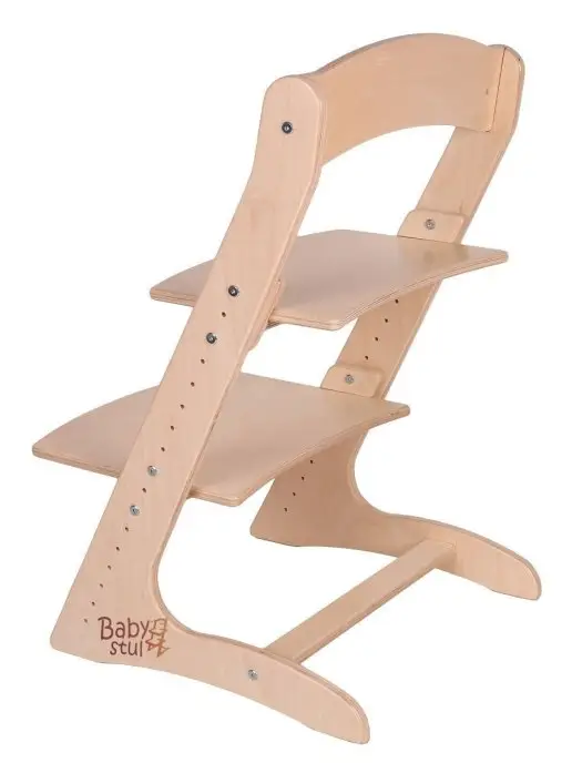 Babystul Растущий стул с лаком, желтый, фото 7