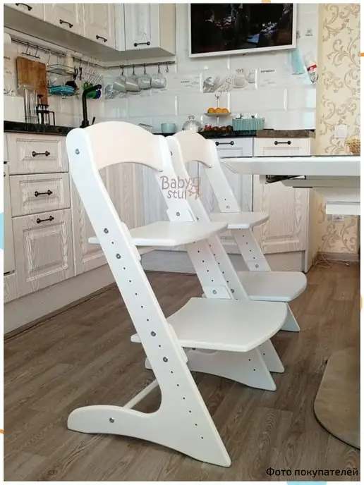 Babystul Растущий стул детский школьный, белый, фото 8
