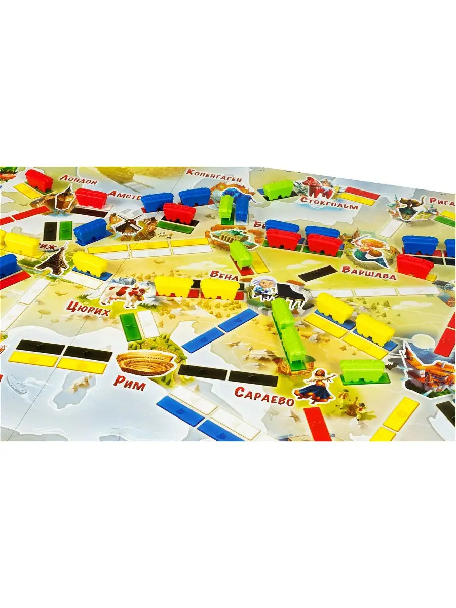 Настольная игра Ticket to Ride Junior: Европа Hobby World 10916567 купить  за 4 390 ₽ в интернет-магазине Wildberries