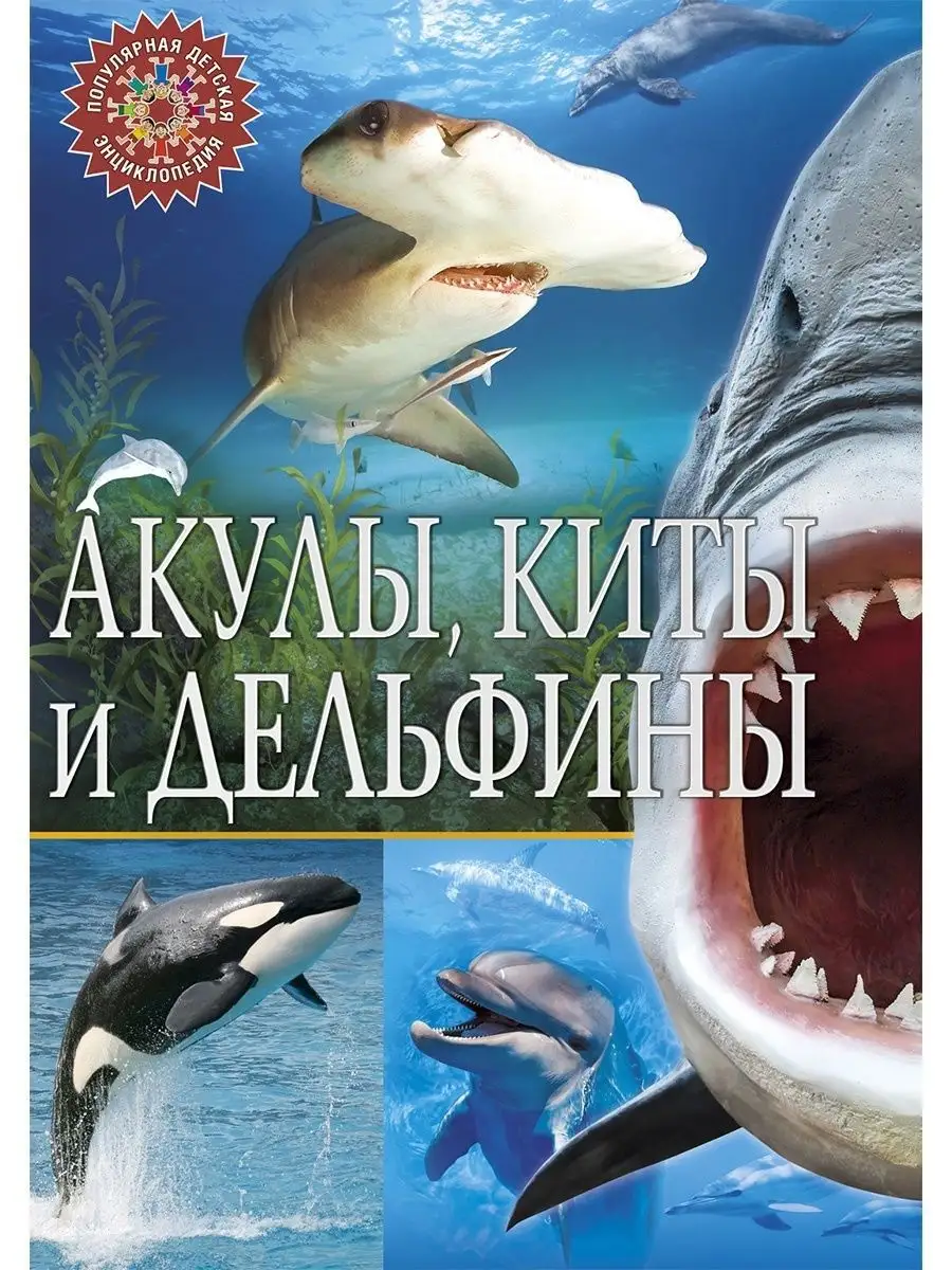 Акулы, киты и дельфины. Популярная детская энциклопедия Владис 10924055  купить за 249 ₽ в интернет-магазине Wildberries