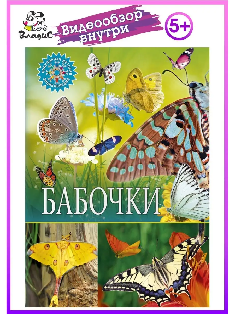 Бабочки. Популярная детская энциклопедия. Книги для детей Владис 10924090  купить в интернет-магазине Wildberries