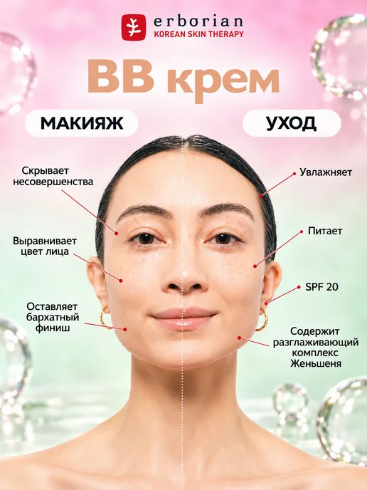 ERBORIAN BB Крем для лица тон Светлый 15 мл, 15 мл, фото 2