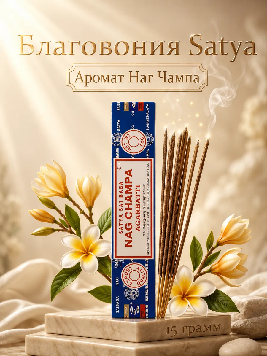 Благовония Наг Чампа (Nag Champa), 15 г