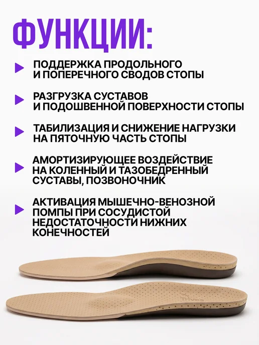 Trives Стельки ортопедические каркасные для обуви, бежевый, фото 4