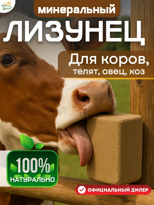 Ваше хозяйство. Кормовая добавка для животных Лизасол, брикет 3кг 279, 3 кг