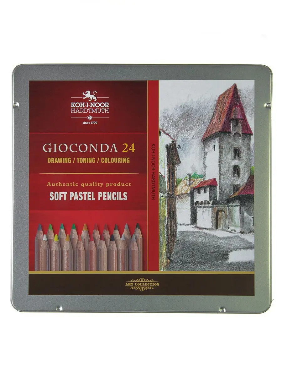 Пастель сухая в карандаше набор Soft GIOCONDA 8828 Koh-i-Noor 10945532  купить за 3 849 ₽ в интернет-магазине Wildberries