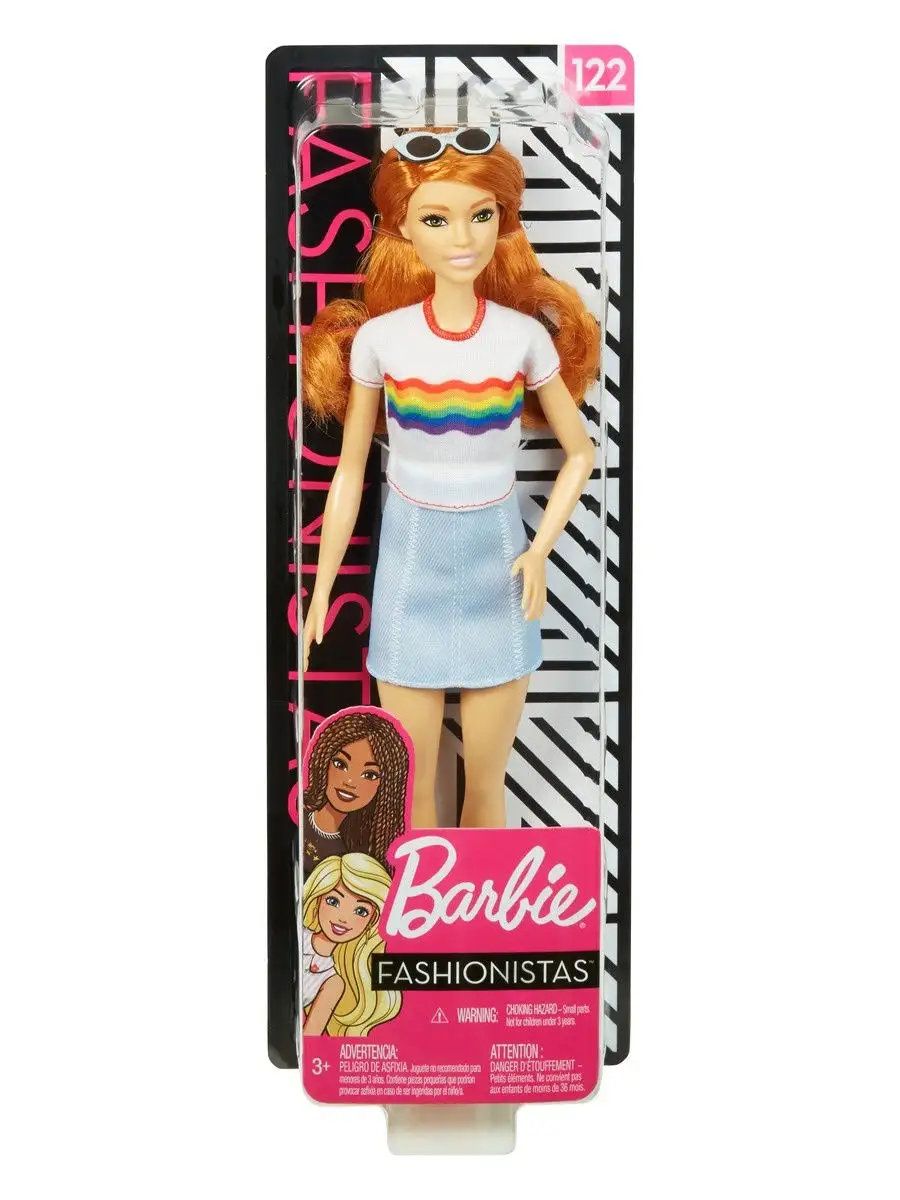 Кукла Barbie Игра с модой Рыжеволосая в красных туфлях Barbie 10952502  купить в интернет-магазине Wildberries