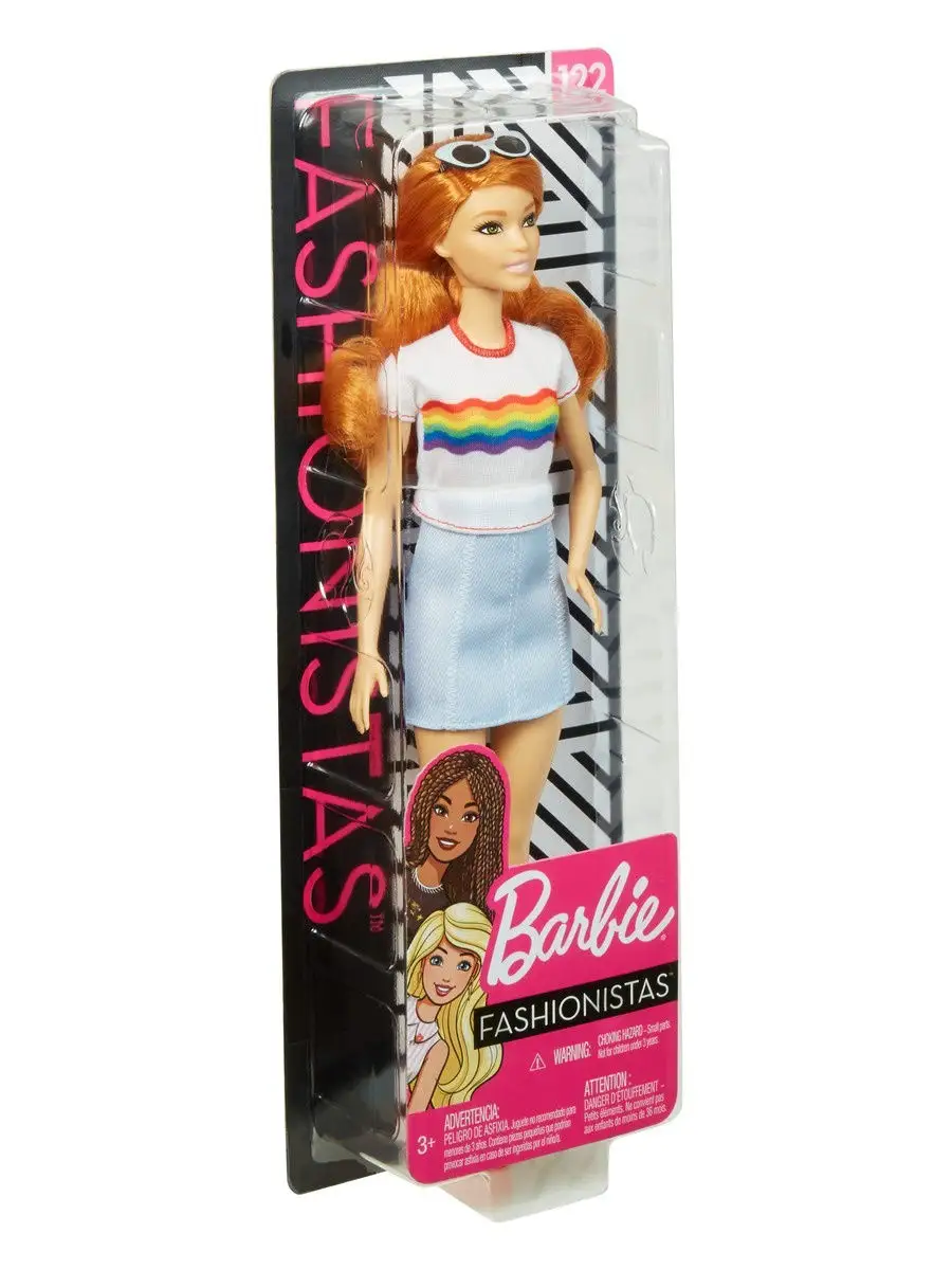 Кукла Barbie Игра с модой Рыжеволосая в красных туфлях Barbie 10952502  купить в интернет-магазине Wildberries