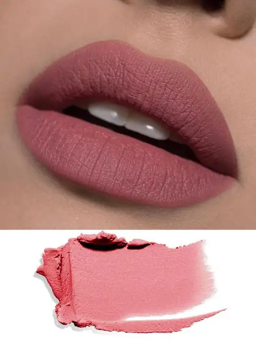 LUXVISAGE Помада для губ PIN UP Ultra matt стойкая матовая тон 543, тон 514, розовый, фото 4