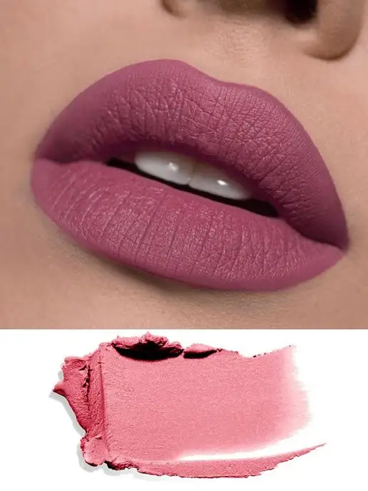 LUXVISAGE Помада для губ PIN UP Ultra matt стойкая матовая тон 517, розовый, фото 4