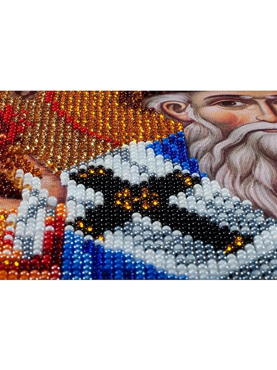 Набор для вышивания бисером Икона Святитель Спиридон Тримифунтский 19 х 25 см - Вышиваем бисером