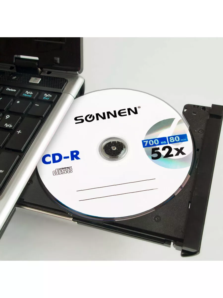 Компакт диски CD-R объемом 700Mb, скорость 52x 50 шт Sonnen 10995934 купить  за 774 ₽ в интернет-магазине Wildberries