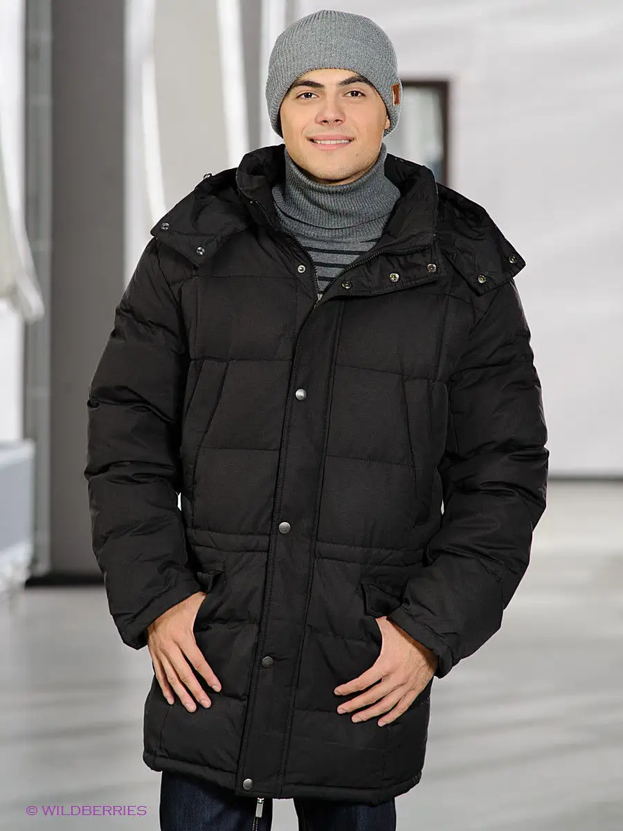 Пуховик TOM FARR. Цвет черный.
