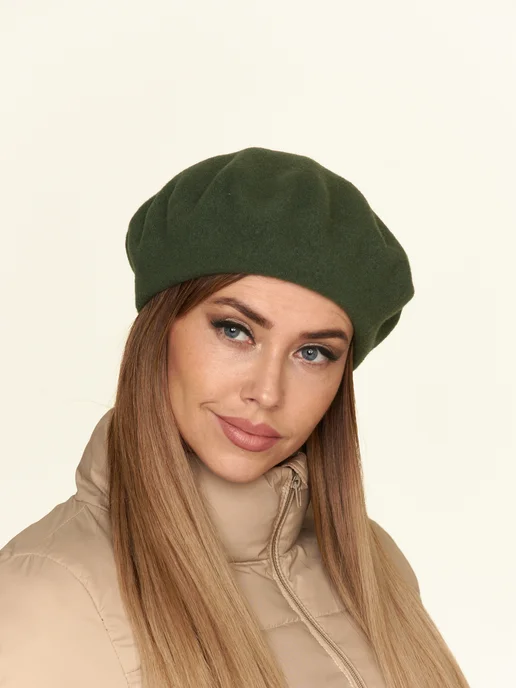TONAK берет из органической шерсти демисезонный, зеленый
