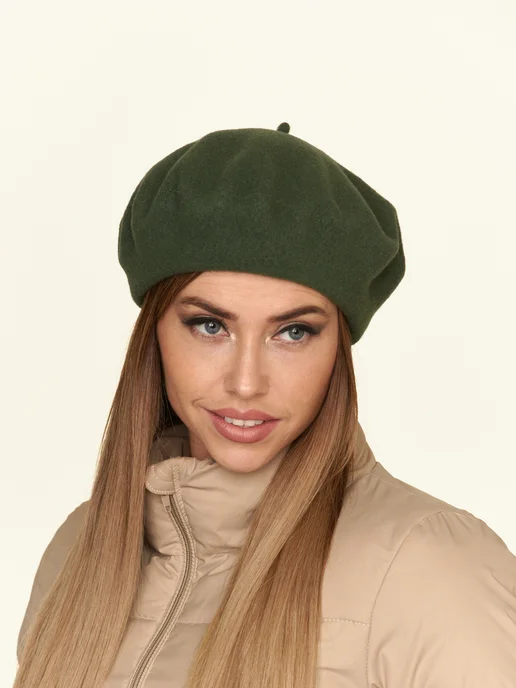 TONAK берет из органической шерсти демисезонный, зеленый, фото 2