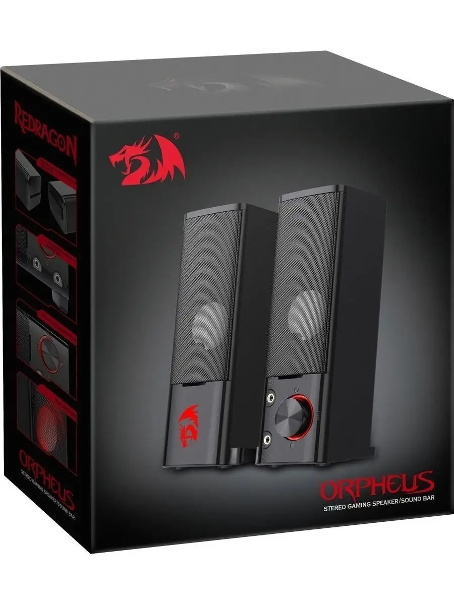 Колонки для компьютера , Orpheus 6 Вт питание USB Redragon 11026112 купить  за 1 447 ₽ в интернет-магазине Wildberries