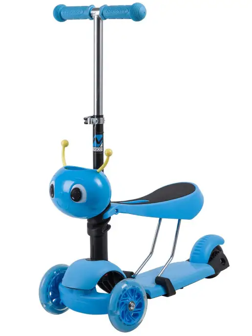 NOVATRACK Самокат-кикборд Disco-kids Saddle, 90 120 мм, дека 40х14, 40x14, фото 3