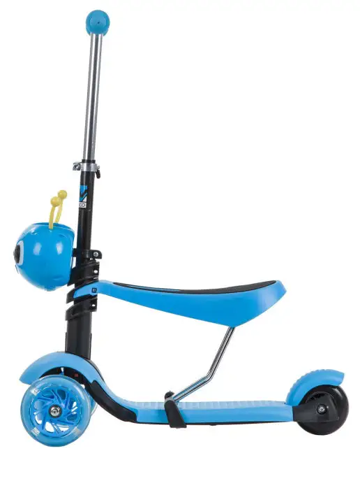 NOVATRACK Самокат-кикборд Disco-kids Saddle, 90 120 мм, дека 40х14, 40x14, фото 4