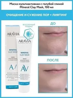 Маска мультиактивная с голубой глиной, 100 мл ARAVIA Laboratories 11032762 купить за 401 ₽ в интернет-магазине Wildberries