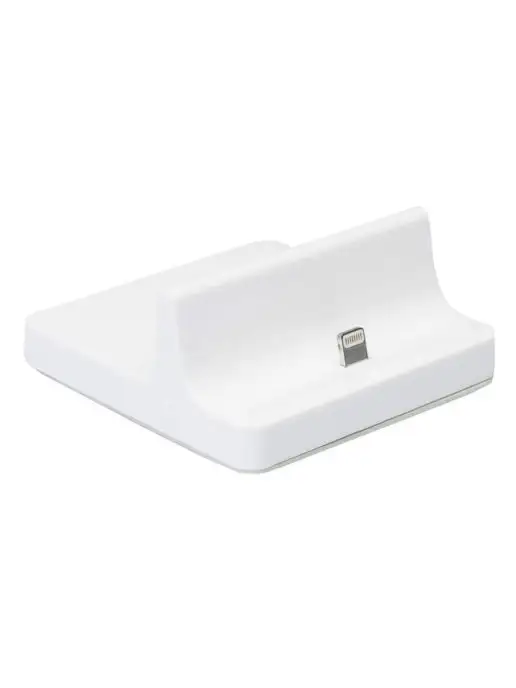 Mobileplus Док станция беспроводная зарядка для iPhone Lightning 8 pin, белый