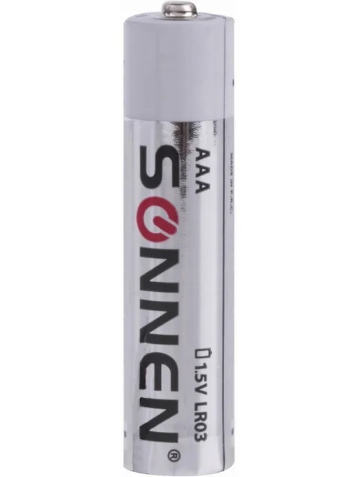 SONNEN Батарейки мизинчиковые Alkaline AAA LR03 щелочные 10 штук, 10 шт, фото 7