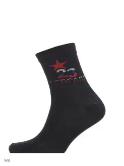 Носки мужские 3 пары/с 23 февраля ВАСИЛИСА Sale. Цвет черный. Вид 2.
