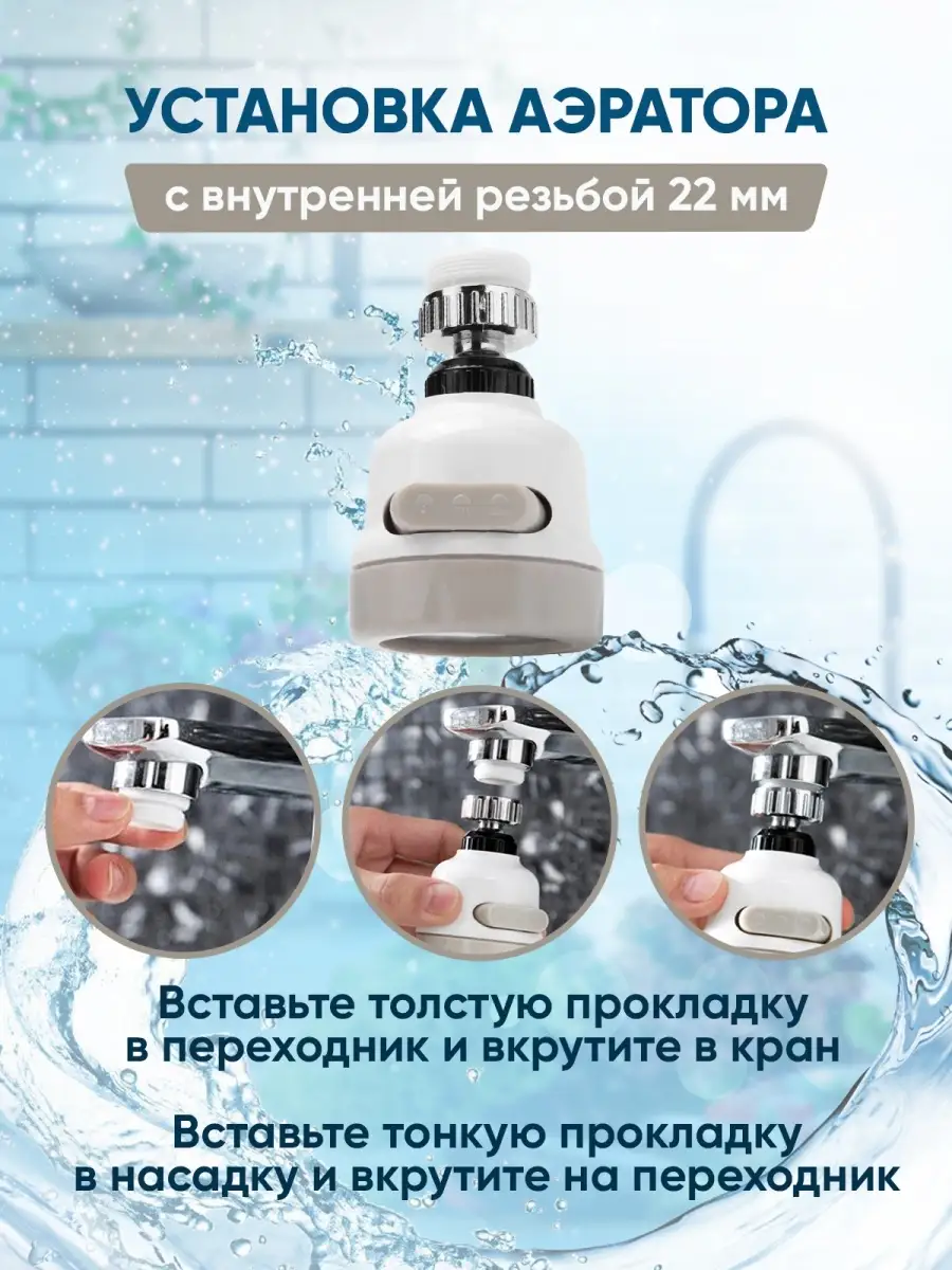 Насадка на кран IGLODUSS 11099313 купить в интернет-магазине Wildberries