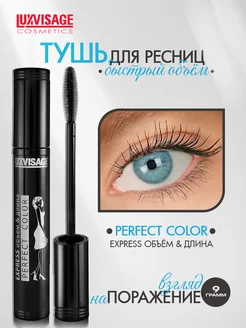 Тушь для ресниц Perfect Color EXPRESS LUXVISAGE 11131413 купить за 299 ₽ в интернет-магазине Wildberries