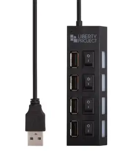 Разветвитель USB Хаб концентратор на 4 разъема юсб Liberty Project 11137464 купить за 242 ₽ в интернет-магазине Wildberries