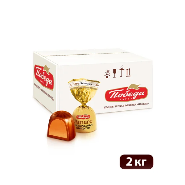 Конфеты шоколадные "Амаре" со вкусом топленого молока, 2кг