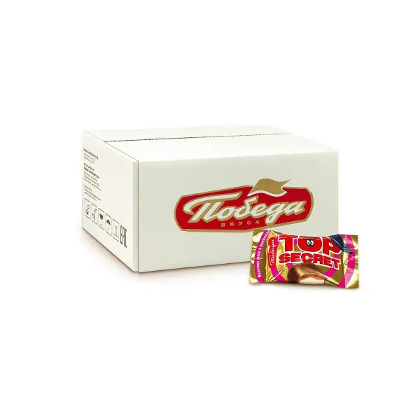 Конфеты "Топ сикрет" желейные со вкусом сгущёнки, 3 кг.