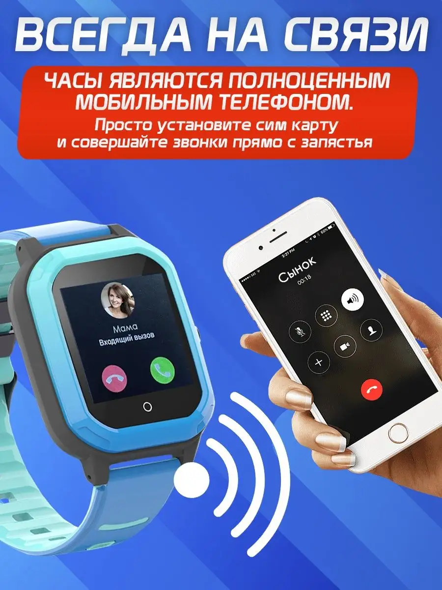 детские наручные умные смарт часы gps 4g SMARUS 11197592 купить в  интернет-магазине Wildberries