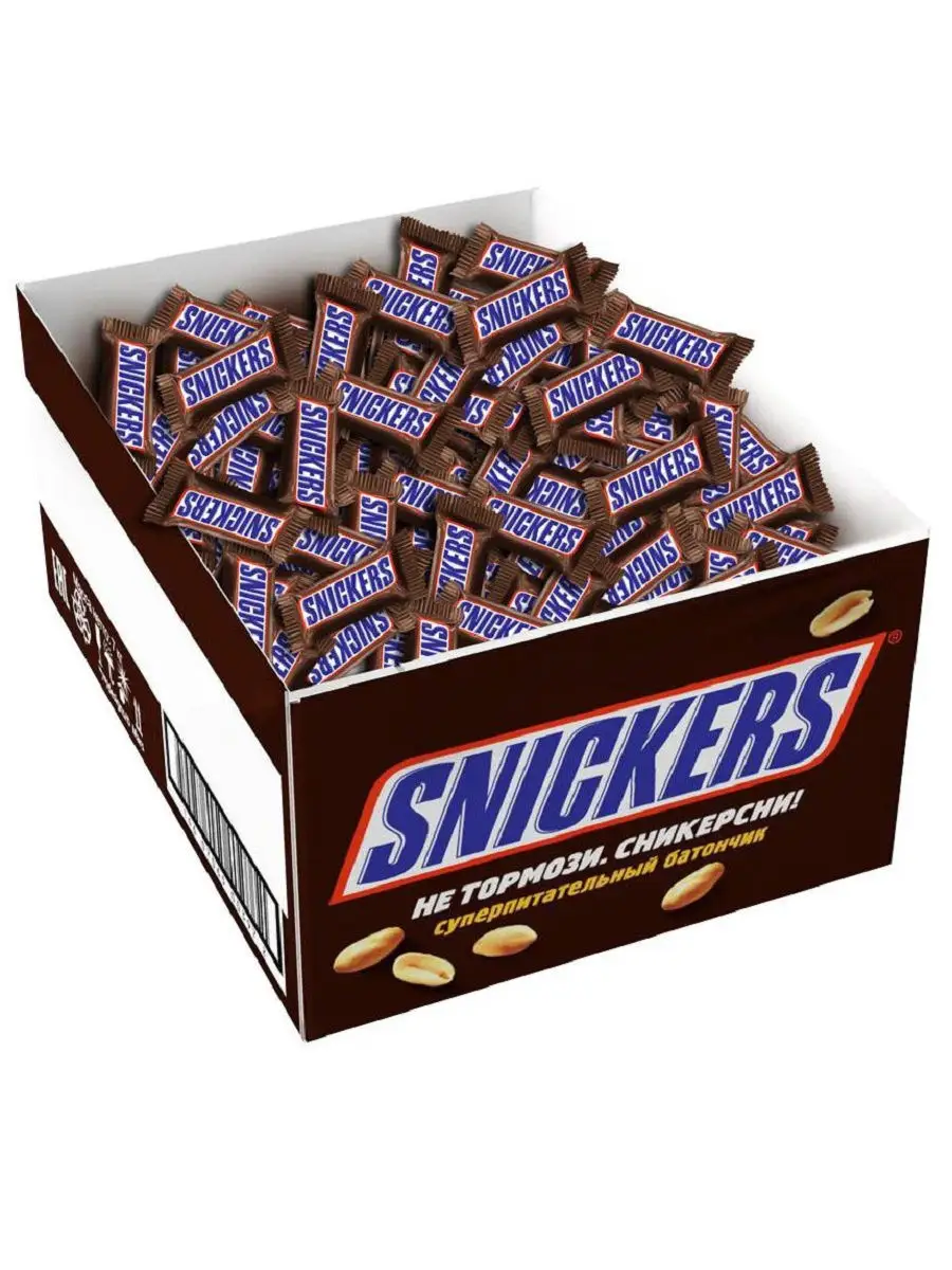 MINIS шоколадный батончик, 2.9 кг Snickers 11227930 купить в  интернет-магазине Wildberries