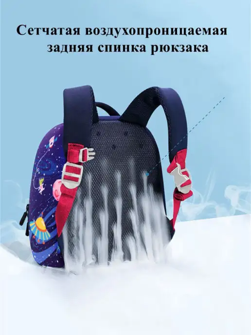 UEK.KIDS Рюкзак детский дошкольный, голубой, фото 3
