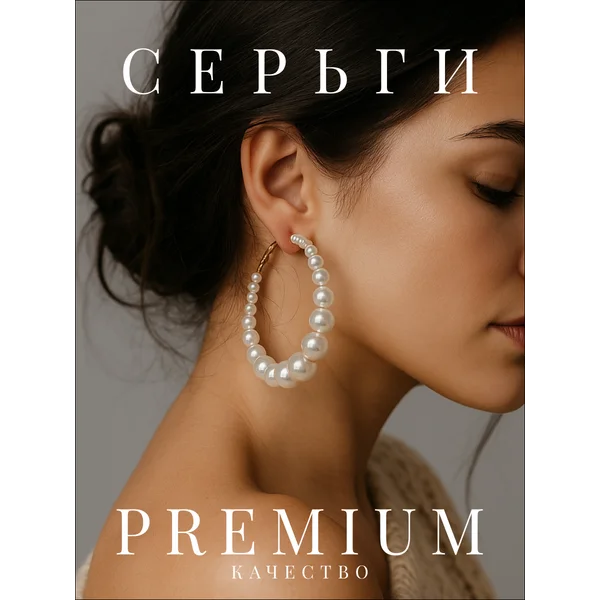 Серьги кольца большие