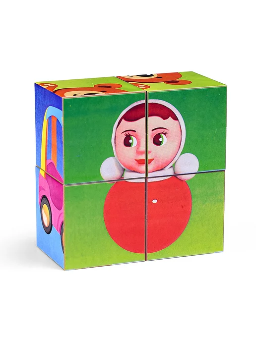 Stellar Кубики с картинками 4 шт Игрушки детские развивающие, 4 шт, фото 3