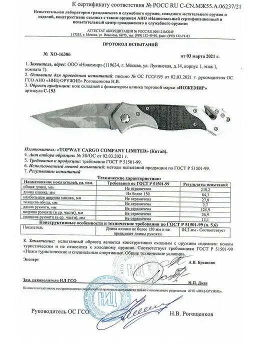 Ножемир Нож складной стропорез ВДВ с клипсой, вариант, фото 5