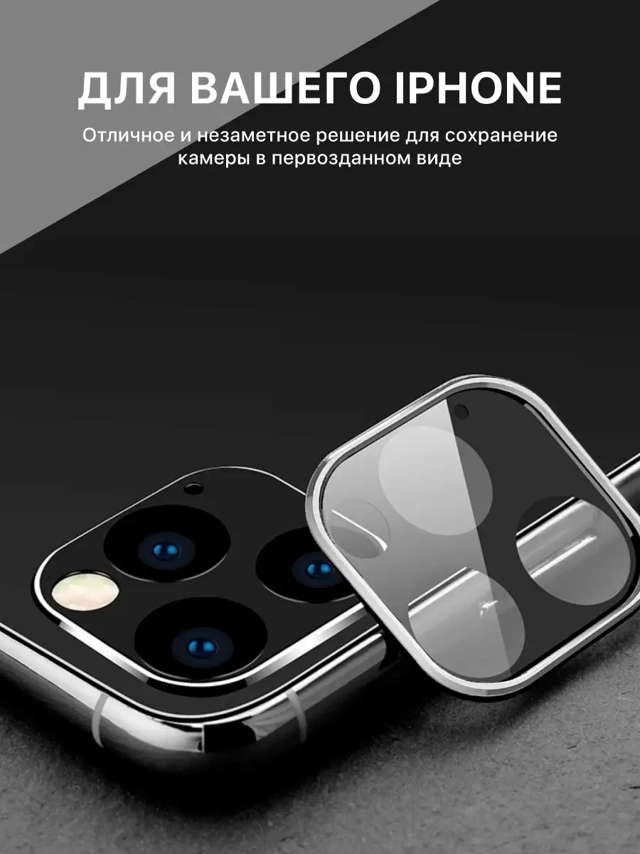 Защитное стекло на камеру для линз iPhone 11 Pro и Про Max Hoco 11328727  купить в интернет-магазине Wildberries