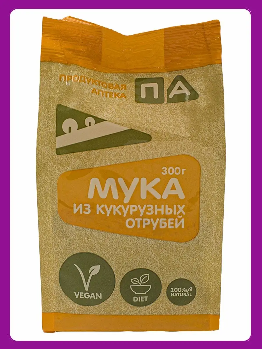 Мука Из Кукурузных Отрубей 2шт по 300г (600г) Продуктовая аптека 11335960  купить в интернет-магазине Wildberries