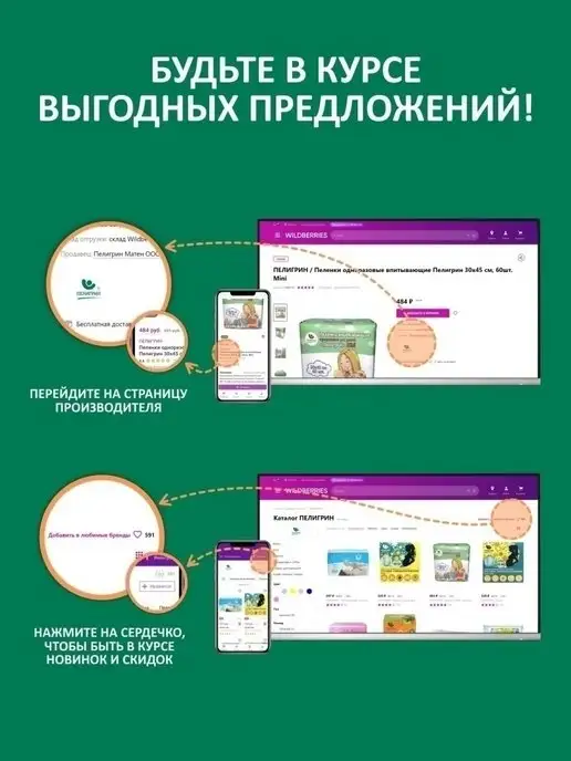 Доброзверики Одноразовые впитывающие пеленки для животных 60х40, 30шт, 60x40, 30 шт, фото 7