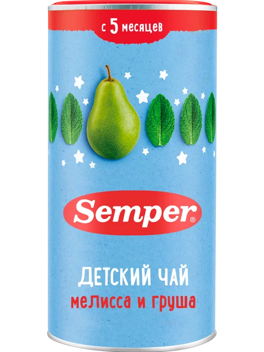 Semper Чай детский фруктовый Добрый вечер Мята лимонная и груша, вариант
