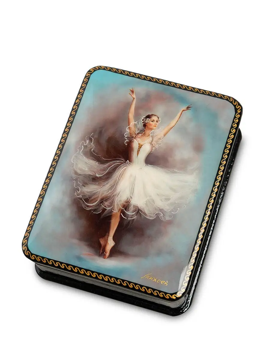Шкатулка в технике декупаж "Балет" (10х8х3,5)