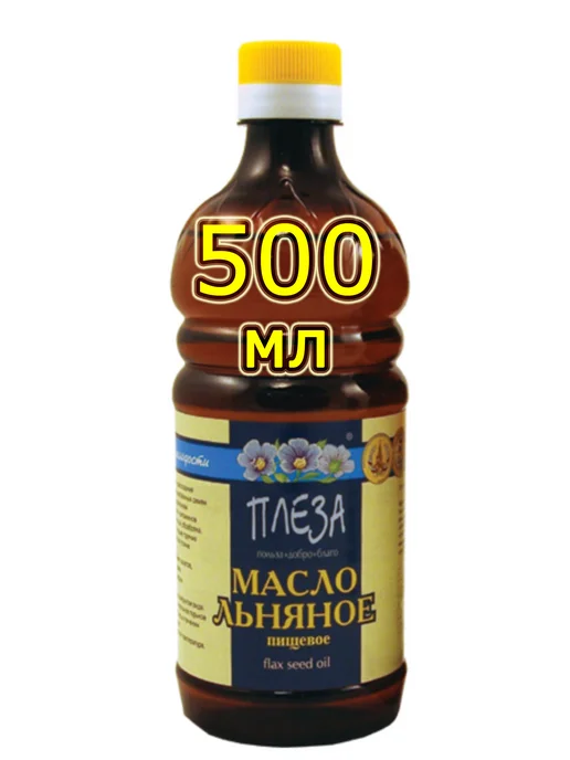 ПЛЕЗА Масло льняное пищевое 500 мл, 500 мл, фото 2