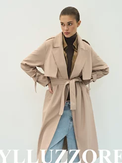 Тренч весенний длинный YLLUZZORE 11382490 купить за 5 077 ₽ в интернет-магазине Wildberries